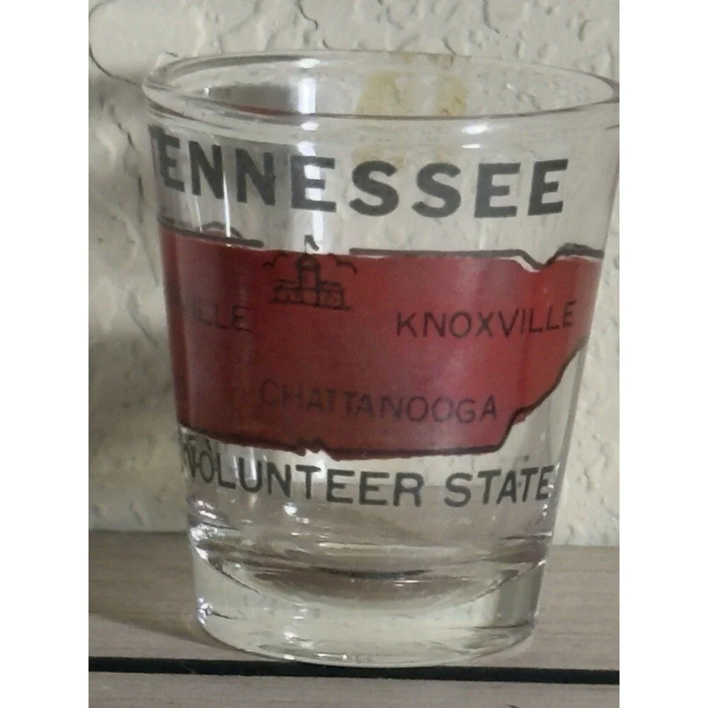 Vtg Souvenir Tennessee Shot Glass